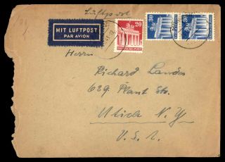 Mayfairstamps 1948 Germany Multifranked Airmail To Us Ulrich Ny Cover Wwb47387