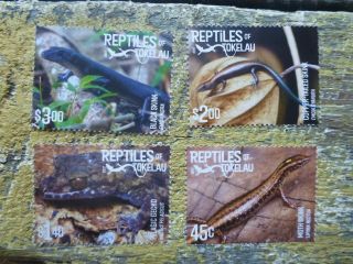 Tokalau 2017 Reptiles Set 4 Stamps