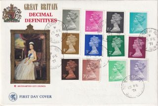 Gb - 1971 - Great Britain Definitives - First Day Cover 104