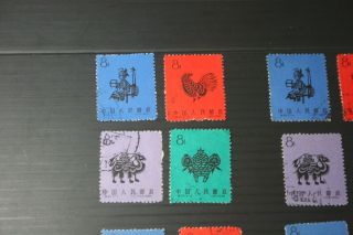 china stamps 1959 - 6 complete sets 24 stamps 2