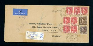 Iraq 1938 Registered Cover Baghdad To England (o264)