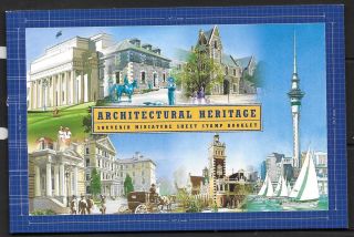 Zealand Sgsp3 2002 Architectural Heritage Booklet Mnh