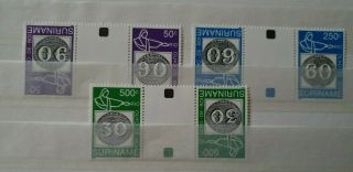1993 Suriname Netherlands Inverse Set Coins Olho - De Boi Vf Mnh B262.  7 Start0.  99$