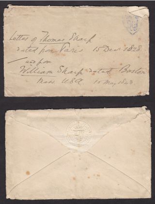 Gb Great Britain 1843 Royal Court Of Justice Official Cover Letter To Usa