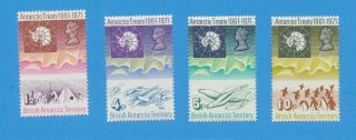 British Antarctic Territory,  Scott 39 - 42 - Vfmnh - Treaty - 1971