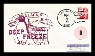 Dr Jim Stamps Deep Freeze Us Coast Guard Cutter Glacier Naval Cover Sticker