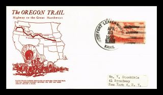 Dr Jim Stamps Us Oregon Trail Wagon Train Fort Leavenworth Collectors Card