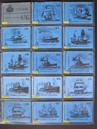 Qeii 4/6 Booklet Set Of 12,  Fine As Issued.  Sg.  Lp45/59.