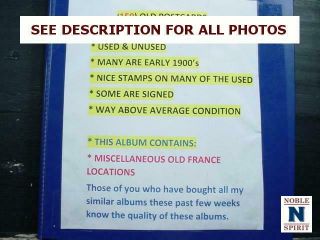 NobleSpirit {RT} Vintage 150x Old France Post Card Album 2