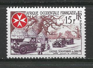 1 Stamp 1957.  French West Africa Sovereign Order Of Malta,  Fig.  (6691)