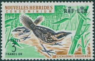 Hebrides French 1963 Sgf124 3f Thicket Warbler Mnh