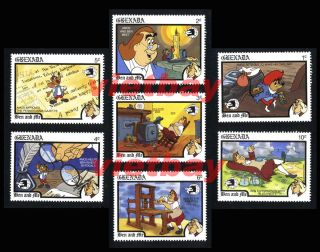 Disney Characters,  Animation,  Cartoon Group of 4 Different Short Sets MNH 3