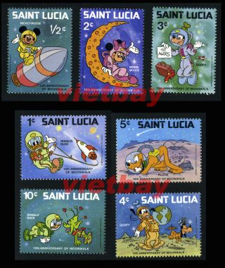 Disney Characters,  Animation,  Cartoon Group of 4 Different Short Sets MNH 5