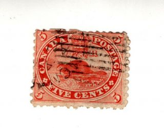 Canada Sc 38? Or 40? 5 Cents Beaver Stamp Id 971