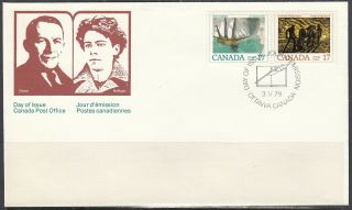 Canada Scott 818a Fdc - Canadian Authors