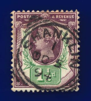 1887 Sg198 1½d Deep Purple & Pale Green K29 (3) Shanklin Oc 5 94 Good Cpbi