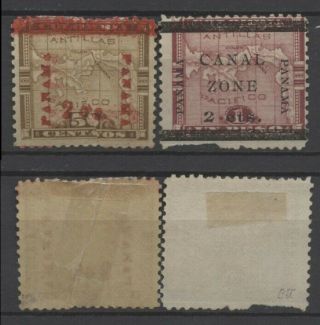 No: 67865 - Panama (colombia) - Lot 2 Old Colombia Stamps W.  Op.  (defective Lot)