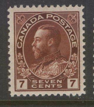 Canada 114 7c Red Brown 1924 King George V Admiral Mph Cv $35