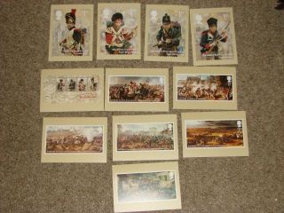 (r645) Royal Mail Phq Cards Battle Of Waterloo 2015 First Day Of Issue Stamped