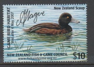 Zealand 2006 $10 Zealand Scaup Duck - Game Bird Habitat Muh
