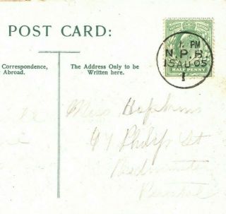 Gb Card Npb Cds London 1905 {samwells - Covers} Ea180