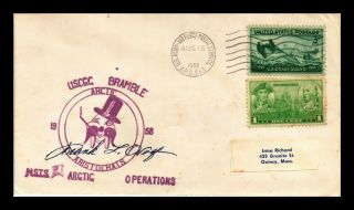 Dr Jim Stamps Us Coast Guard Cutter Bramble Arctic Operations Apo 863 Cover