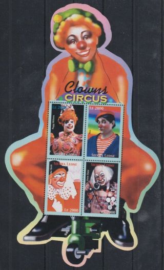 V694.  Sierra Leone - Mnh - Art - Circus - Clowns