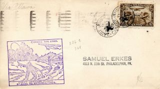 Canada 1929 First Flight Cover St.  John To Ottawa B/s With 5c Sg274