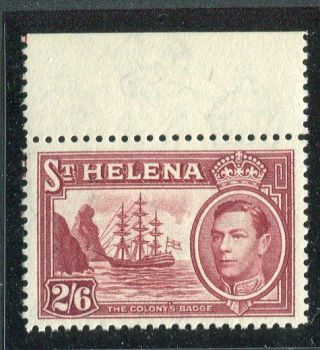 St Helena Kgvi 1938 - 51 2/6d Maroon Sg138 Cw15 Mnh