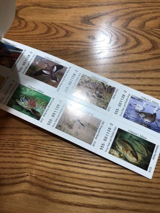Booklet Texas 2001 - State Duck Stamp - OG NH 8 Stamps 2