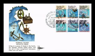 Dr Jim Stamps Marshall Islands Definitive Series Combo Fdc Gill Craft Cover