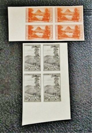 Nystamps Us Stamp 764 765 H $24 Block Of 4