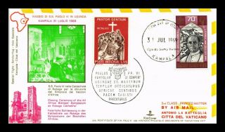 Dr Jim Stamps Africa Bishops Symposium Pope Paul Vatican City Airmail Cover