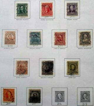 Buffalo Stamps: Scott 300 - 311 Second Bureau Issues,  F/vf,  Cv = $295
