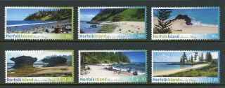 Norfolk Island Scott 1065 - 1070 Mnh Shorelines Cv$12,