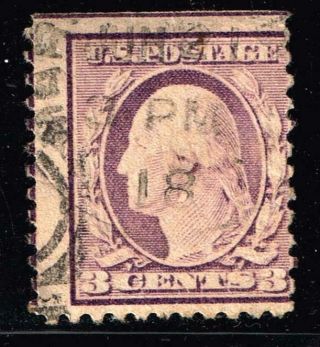 Us Stamp 502 3c 1917 Flat Plate Printing Misperf Error