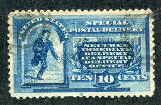1885 U.  S.  Scott E1 Ten Cent Special Delivery Stamp