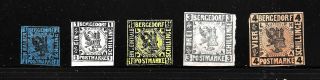Hick Girl Stamp - Old German States - Bergedorf Issue 1861 Y1587