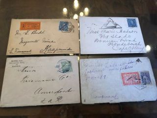 4 Old Lourenço Marques Portugal Colonial Covers To Transvaal / Sar / Cape Colony