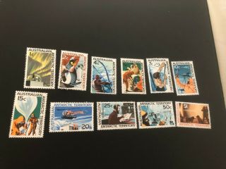 Australian Antartic Territory Stamp Scott L8 - L18 Mnhog Scv 60.  00 Bb5656