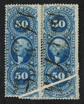 Ckstamps: Us Error Efo Stamps Scott R60c Folded Before Print Perf Separated
