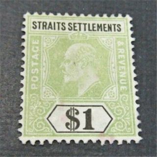 Nystamps British Straits Settlements Stamp 102 Og H $30