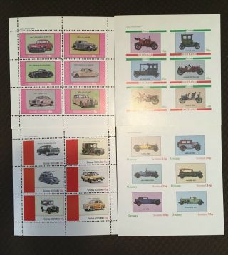 Stamps Locals Scottish Selection - 10 Sheets U/m Motoring Theme
