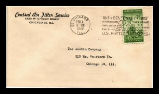 Dr Jim Stamps Us Central Air Filter Chicago Cover Cipex Event Cancel 1947