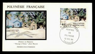 Dr Who 1984 French Polynesia Painting Art Fdc C126878