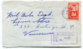Dh - Canada Bc British Columbia - Englewood 1957 Cds - Registered Cover