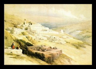 Dr Jim Stamps View Of Nazareth Israel Continental Size Postcard