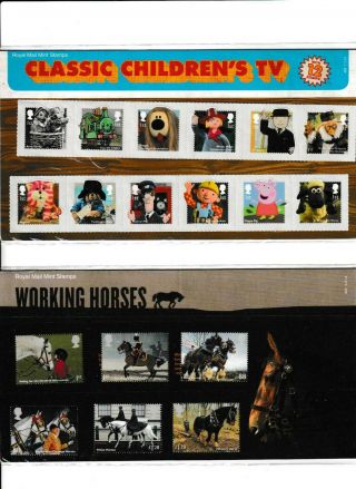 2 Presentation Packs From 2014 Childrens Tv & Horses Pp493/494