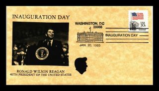 Dr Jim Stamps Us Ronald Reagan Inauguration Event Cover 1985 Washington Dc