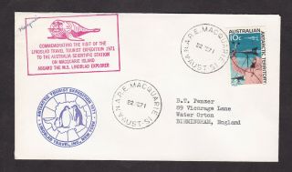 Australia Antarctic Territory Aat 1971 Macquarie Island Cover Letter